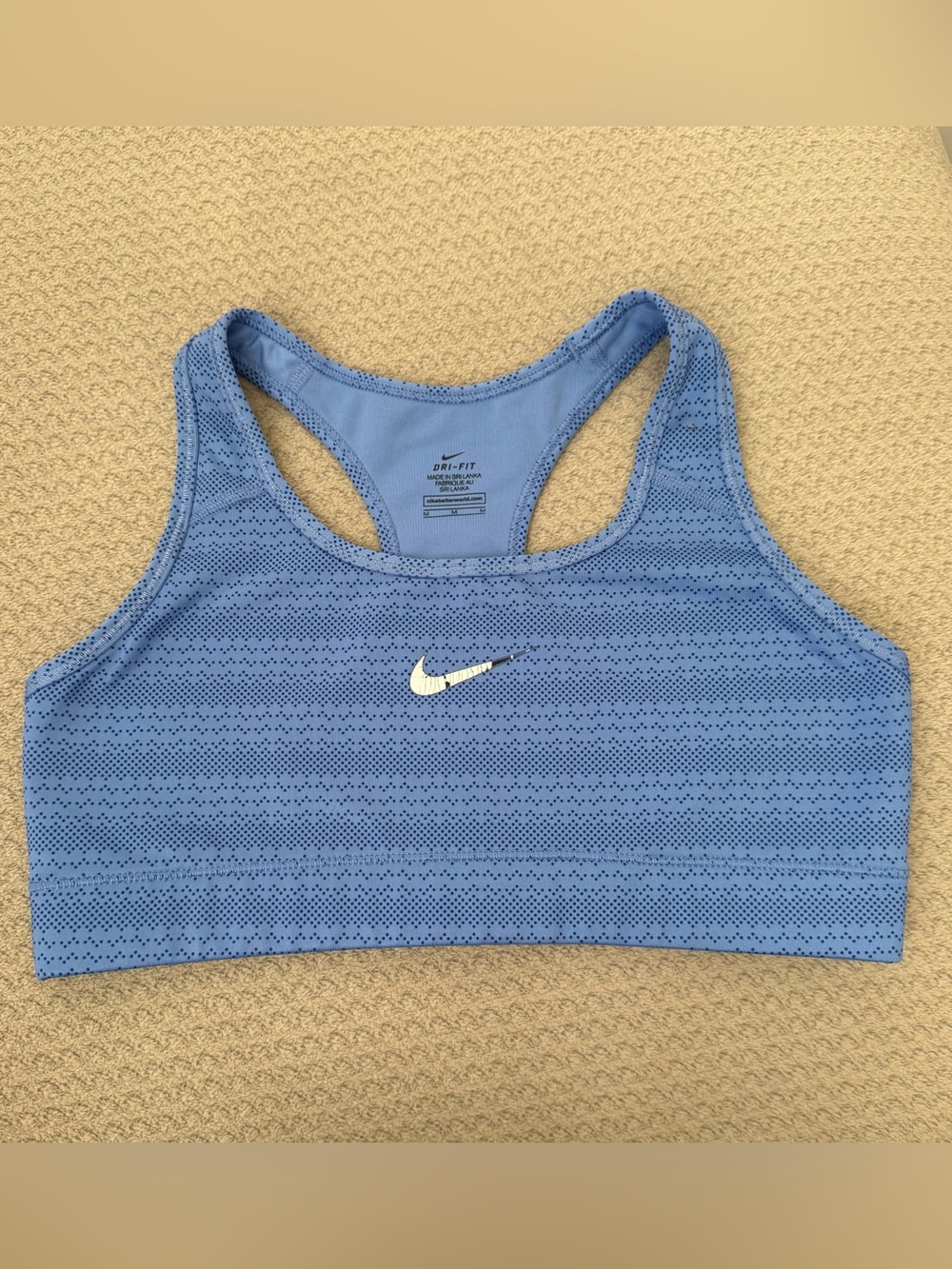 Nike Dri-Fit Light Blue Racerback Sports Bra